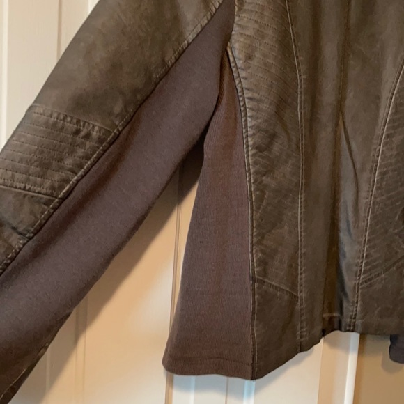 Maurices grey faux leather jacket - Picture 7 of 8
